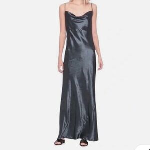 Banana Republic Satin Maxi Slip Dress size 2 Tall
